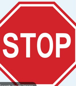 a stop sign