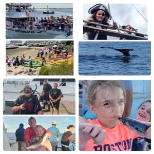 a group of people on a boat