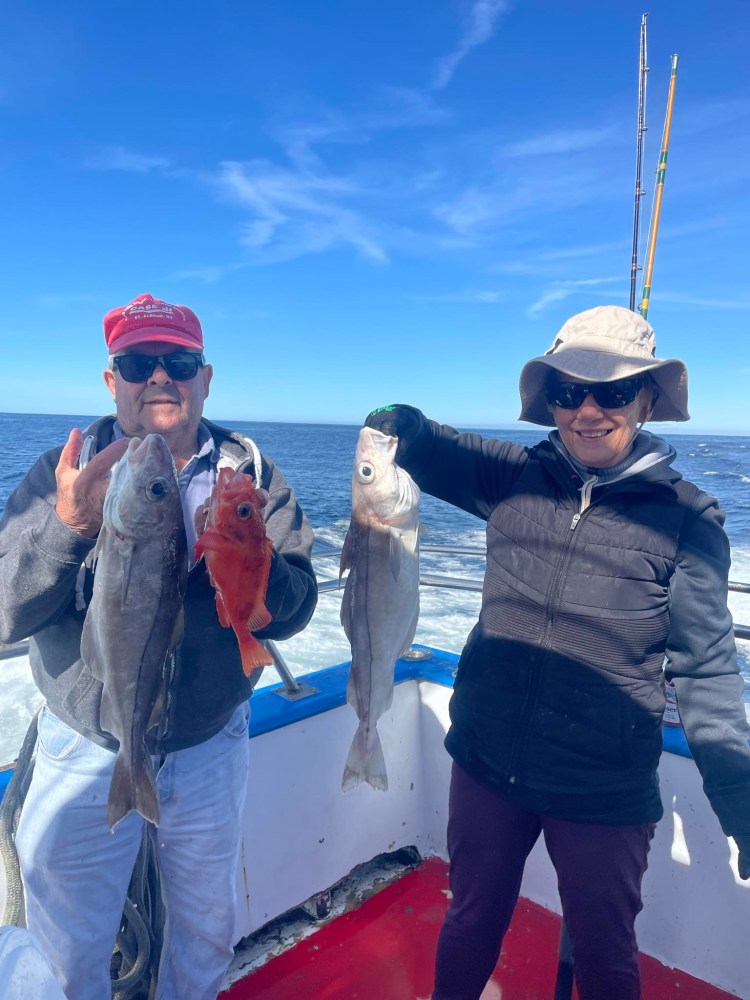 a person holding a fish