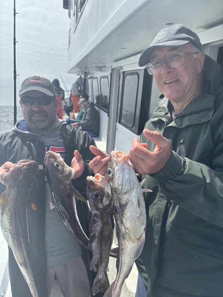 a man holding a fish