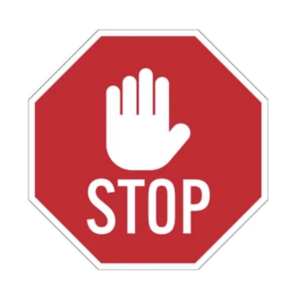 a stop sign