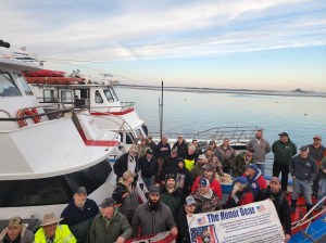 a group of people on a boat